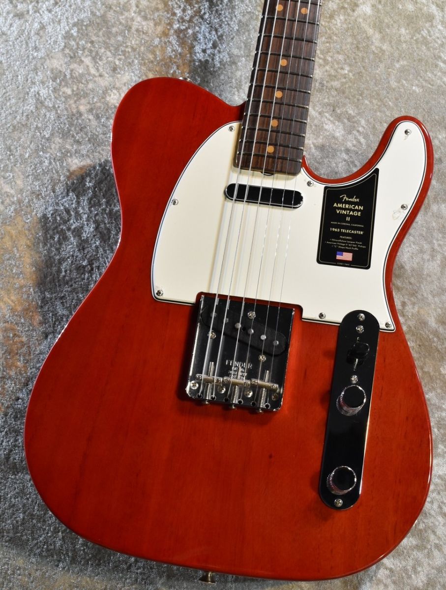 American Vintage II 1963 Telecaster Crimson Red Transparent