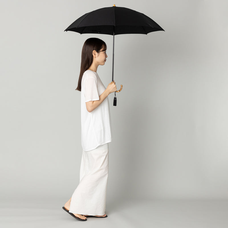 日本製｜軽量｜UV｜晴雨兼用】コットンピケ折りたたみ傘 黒 – kuros.style