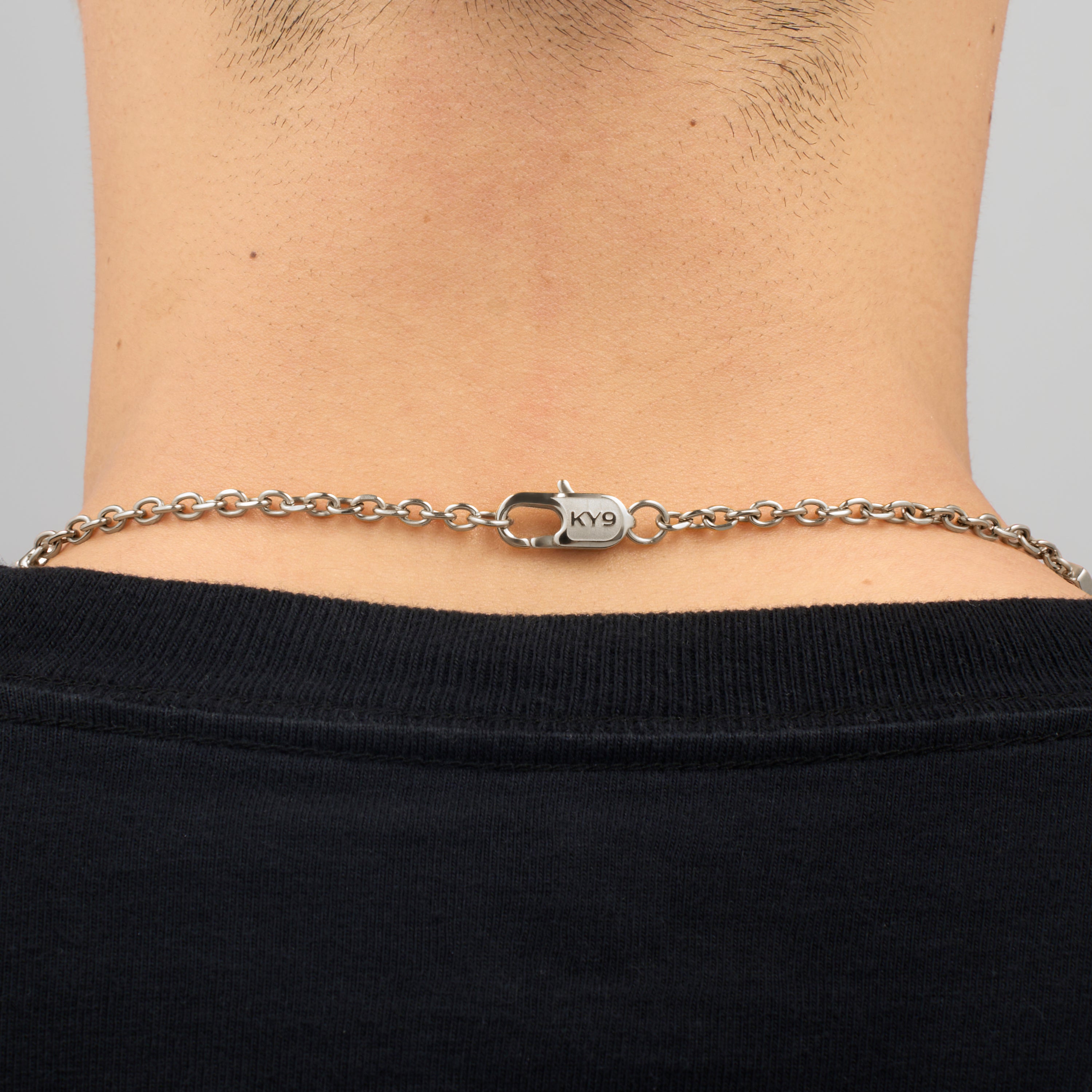 Malachite Barlink Necklace (Silver) – KY9 JM