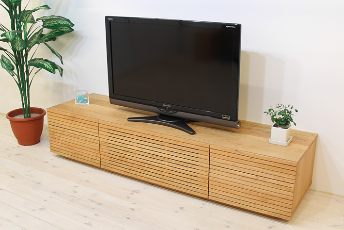 サイズオーダー可】天然木、無垢材使用テレビボード 風雅／FUUGA
