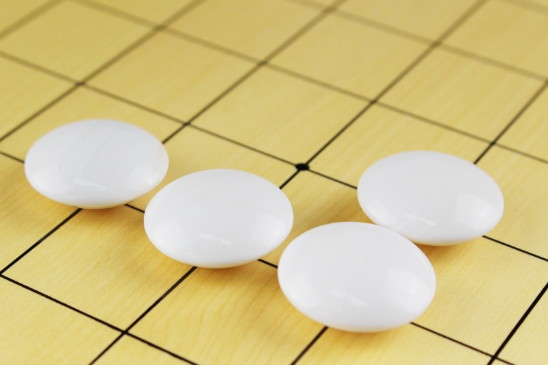 日向特産蛤碁石 34号（9.5mm厚）花印