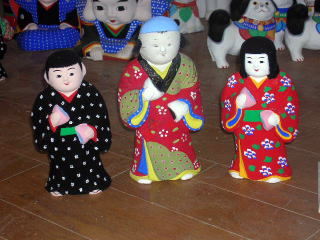 郷土玩具 三河 旭土人形