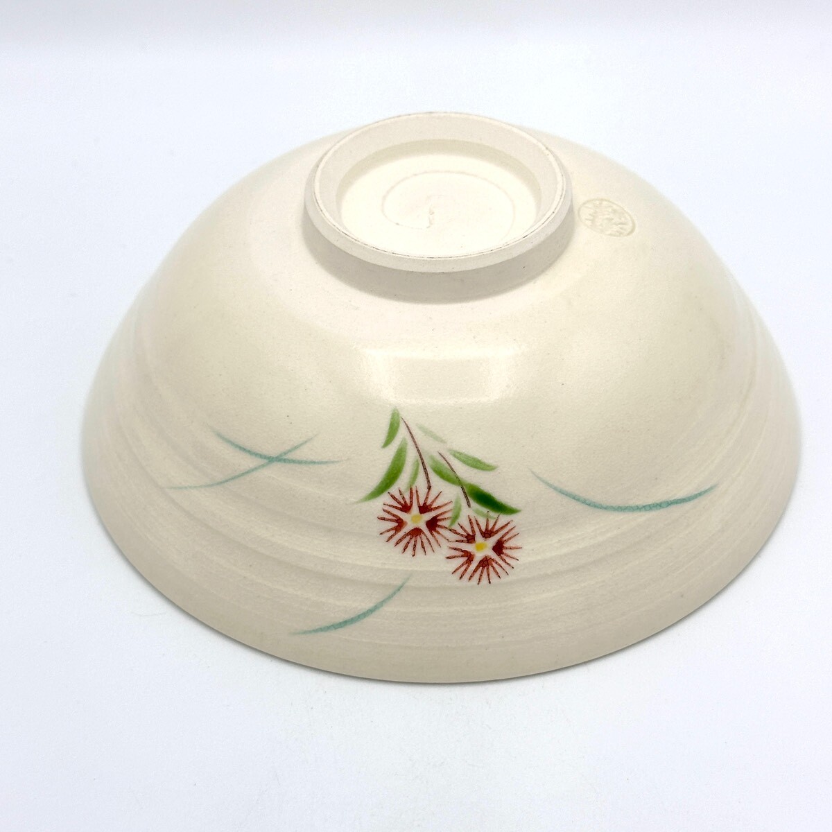 京焼(清水焼) 八木海峰作 手描き抹茶茶碗 なでしこ｜抹茶道具｜京