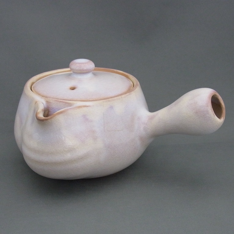 萩焼 萩むらさき丸急須(茶こし付)｜茶器・煎茶道具｜京なごみ