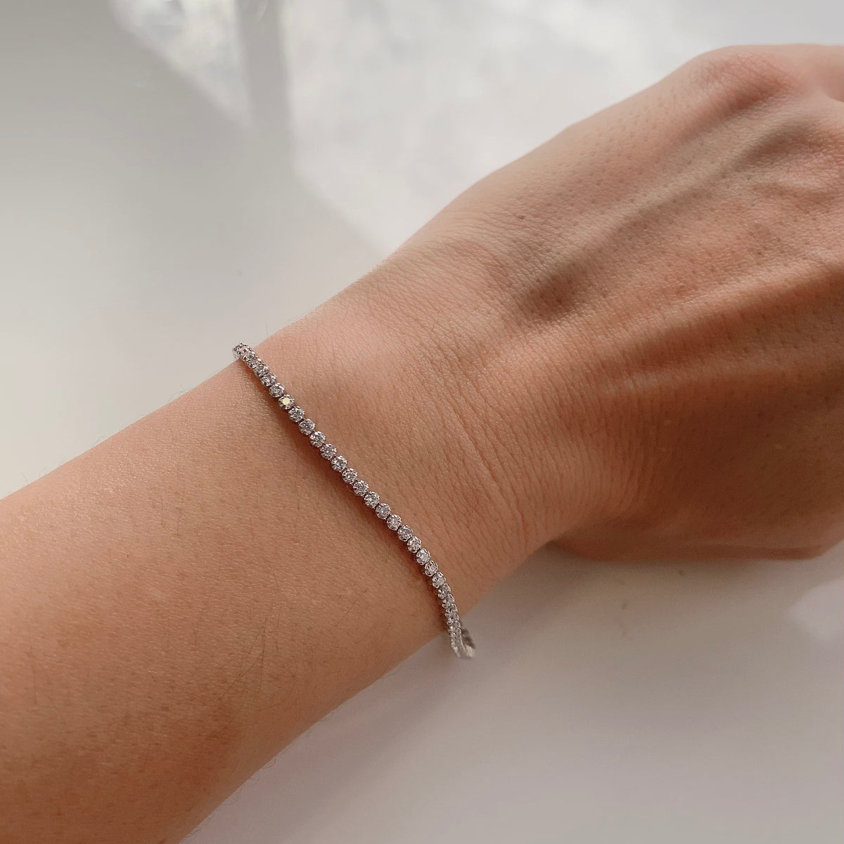Relaxed Mini Tennis Bracelet (~2ct) | ラボグロウンダイヤモンド