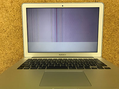 MacBook Air A1466 13インチ 圧迫による画面表示不良の修理 | 液晶修理.Net