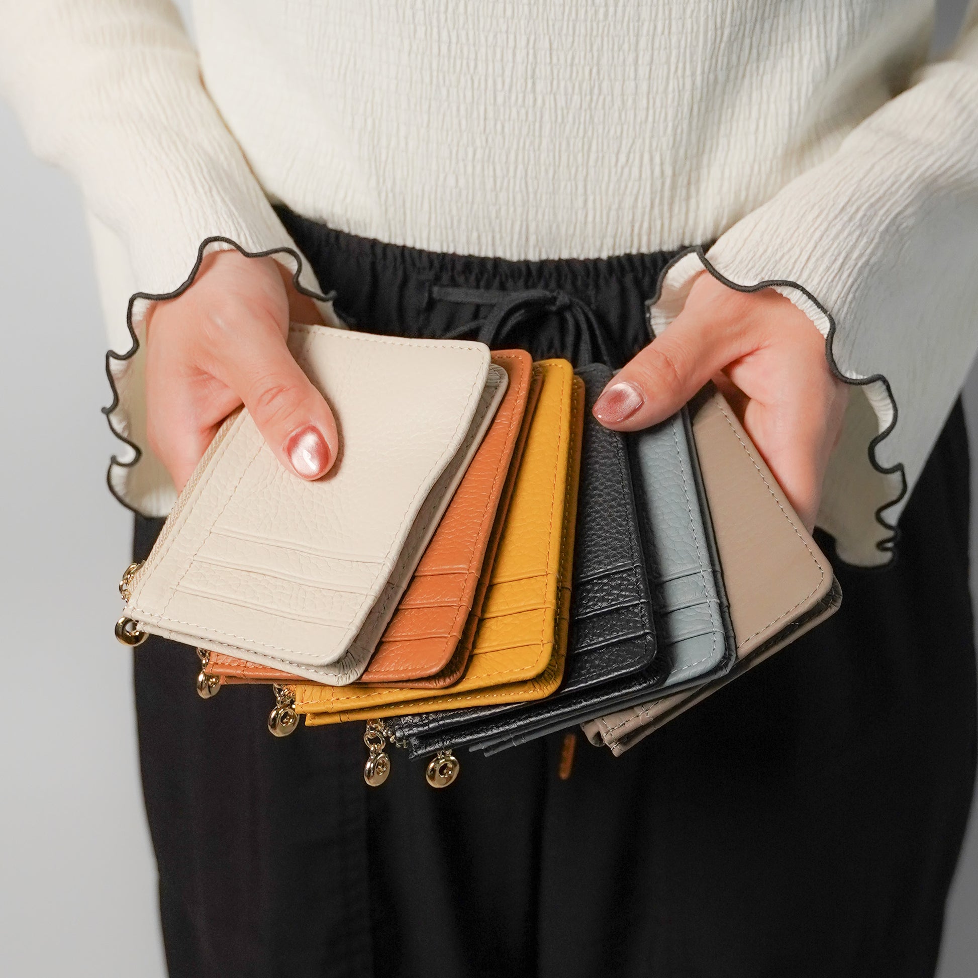 フラグメントケース レザー カードケース 本革 ミニ財布 小銭入れ