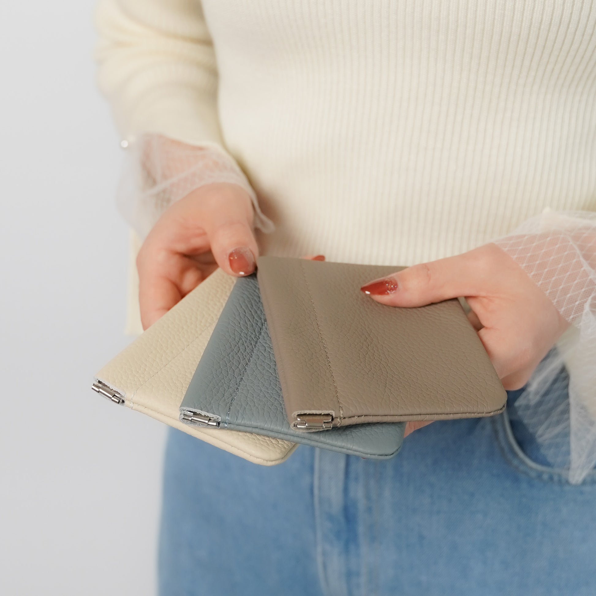 レザー ばね式ポーチ 本革 ミニポーチ 小物入れ バネ口 – Lamu's(ラムズ)