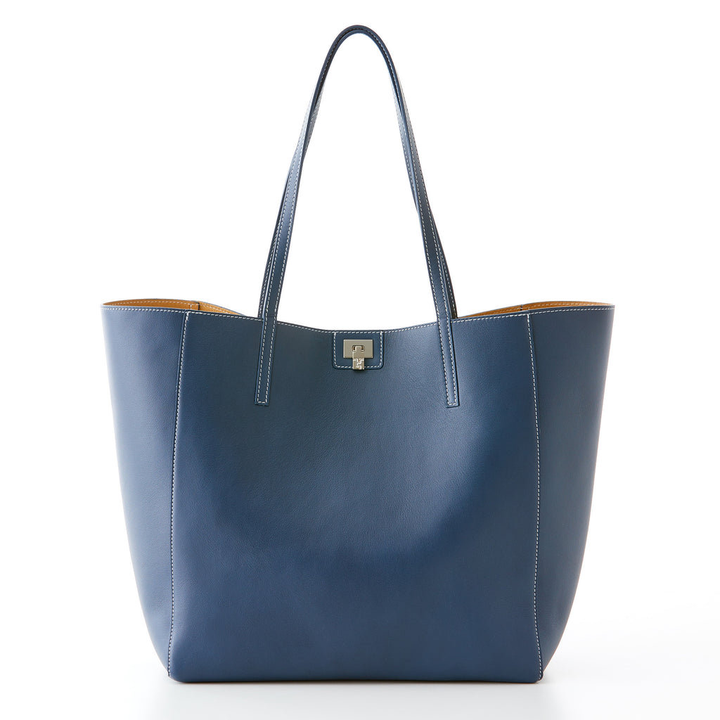 Shopper Tote - Navy – Lambertson Truex