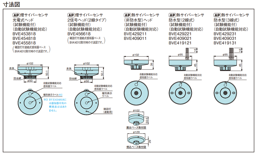 BVEC454818 || 光電式スポット型 煙感知器(小型タイプ) Panasonic