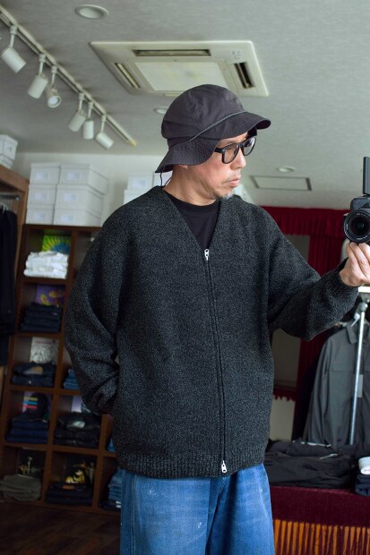 Still by hand ジップニットカーディガン KN03233 完売 [Lampa]