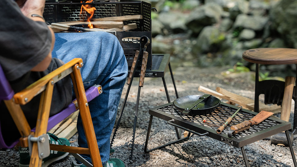 サンゾー工務店 IRON TABLE mini – Black Label