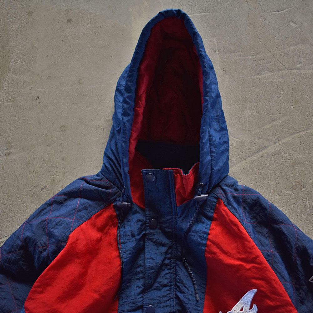 90's STARTER “MLB Atlanta Braves” 中綿入り ナイロンジャケット