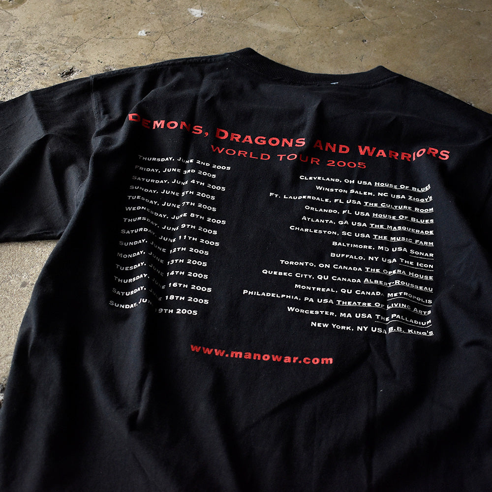 Y2K Manowar “Demons, Dragons And Warriors” World Tour Tシャツ