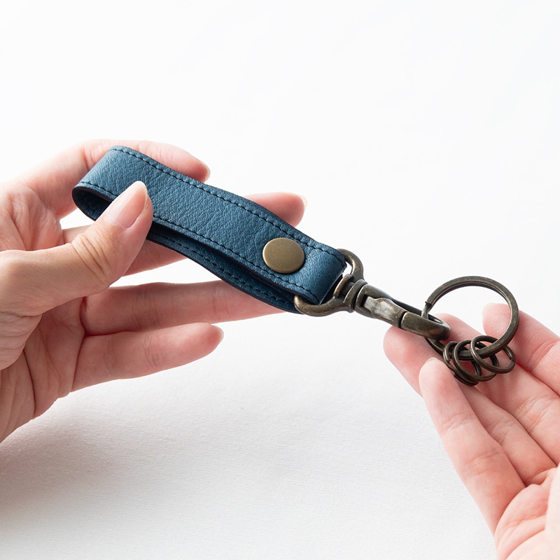 本革 藍染め キーホルダー | Lacycle mall（ラシクルモール）