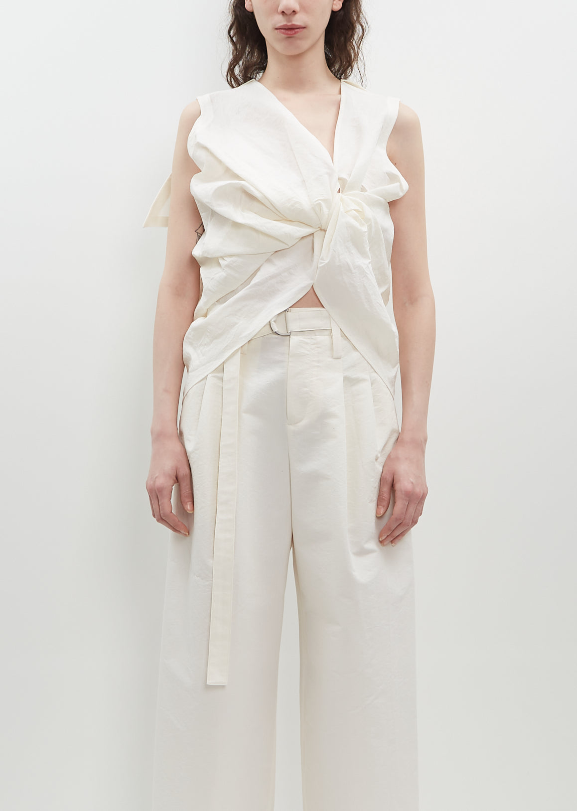 Twisted Shirt — Off White – La Garçonne