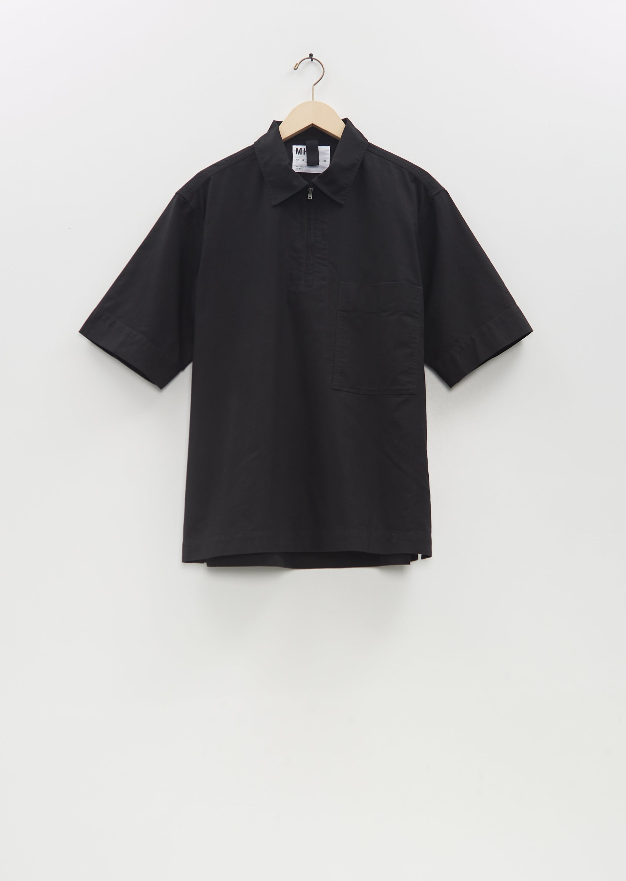 Cotton Half Zip Pull On Shirt – La Garçonne