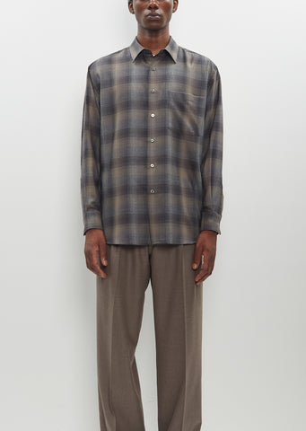 Super Light Wool Check Shirt – La Garçonne