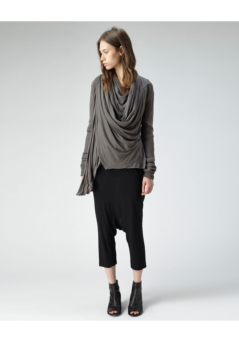 Drape Front Cardigan – La Garçonne