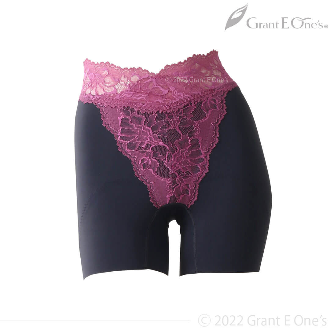 グラントイーワンズ ブラック レギュラーガードル レース付き 76