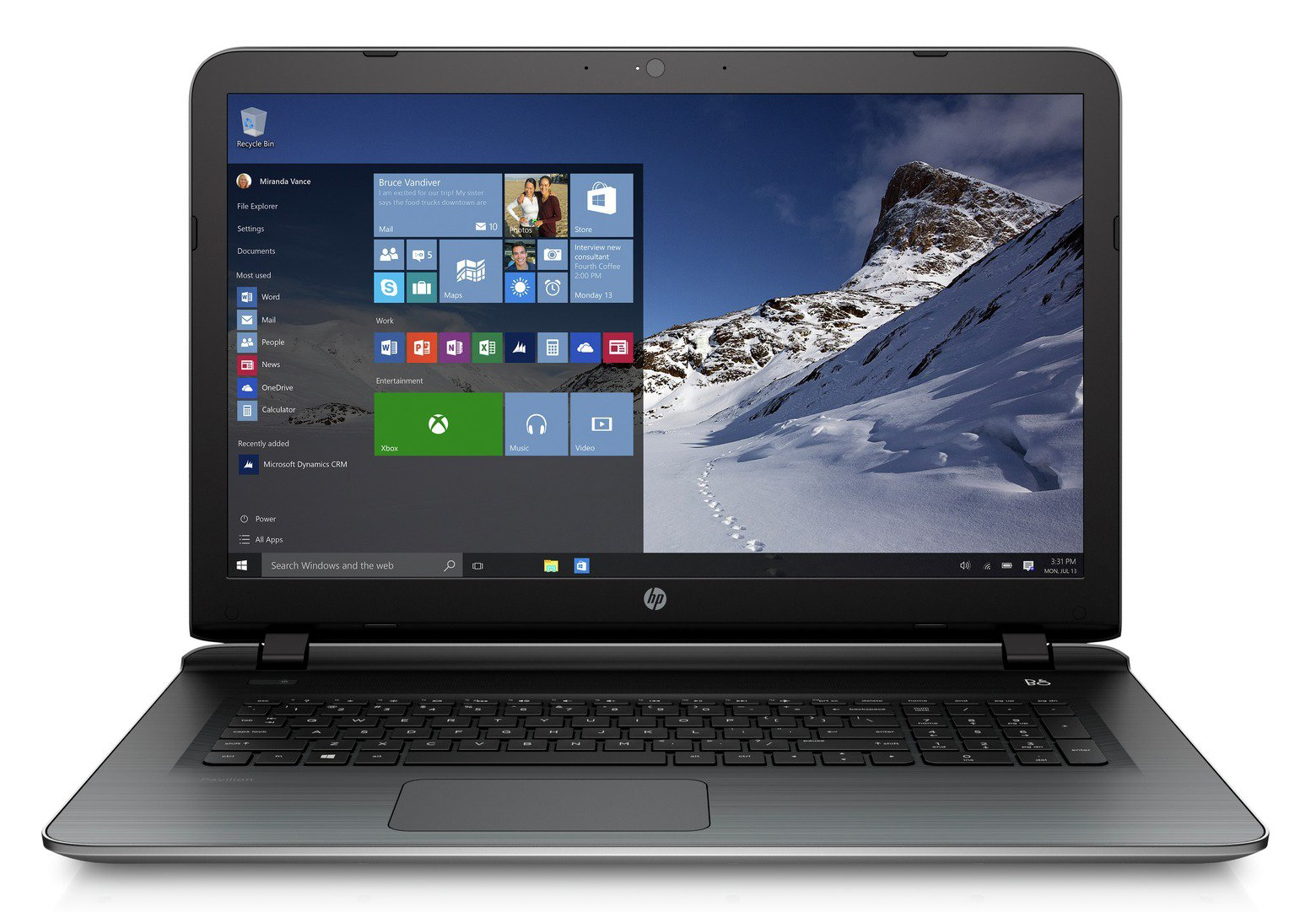 HP Pavilion 17 - i7-6500U · NVIDIA GeForce 940M (2GB DDR3) · 17.3