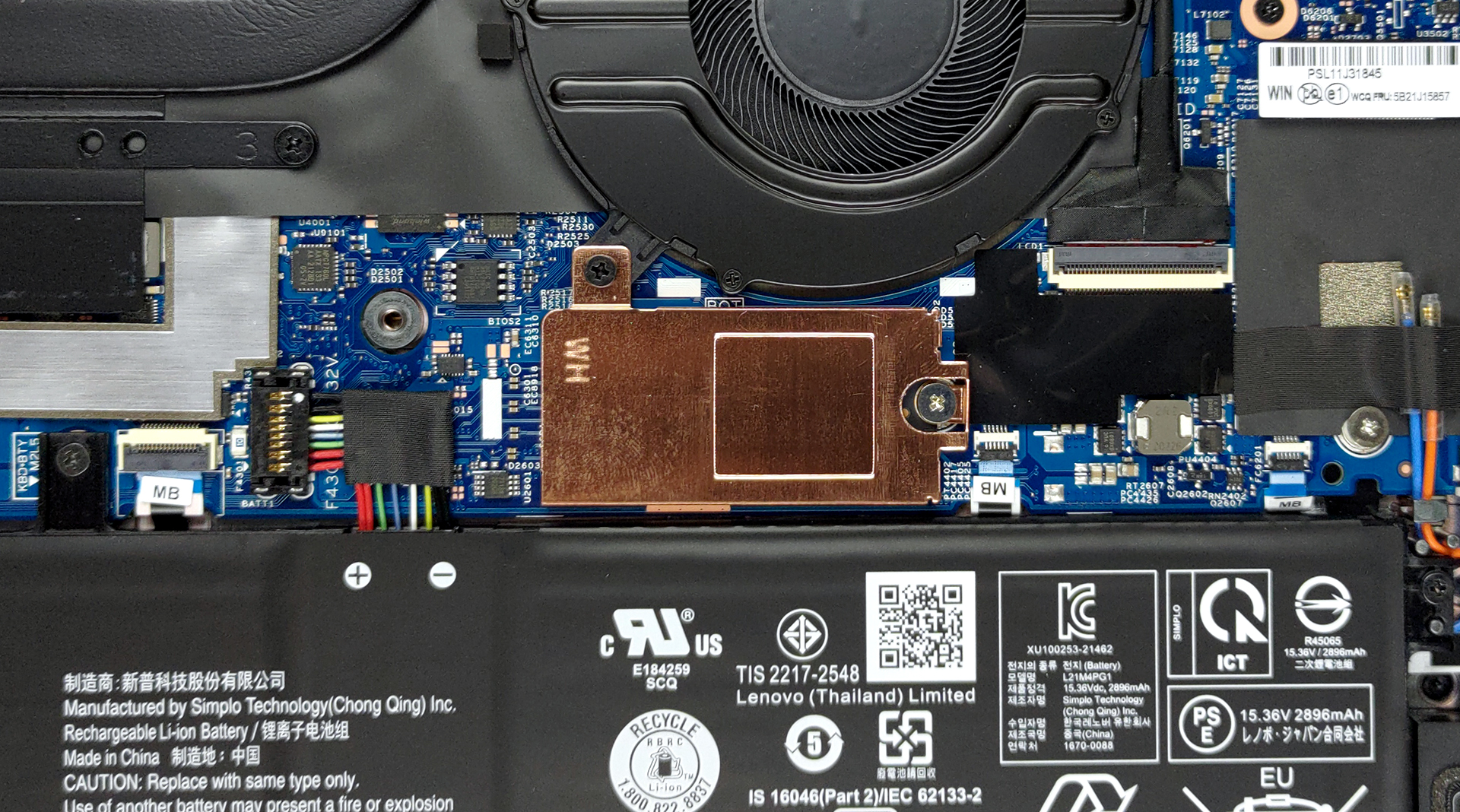 Lenovo ThinkPad L13 Yoga Gen 3の内部-分解とアップグレード