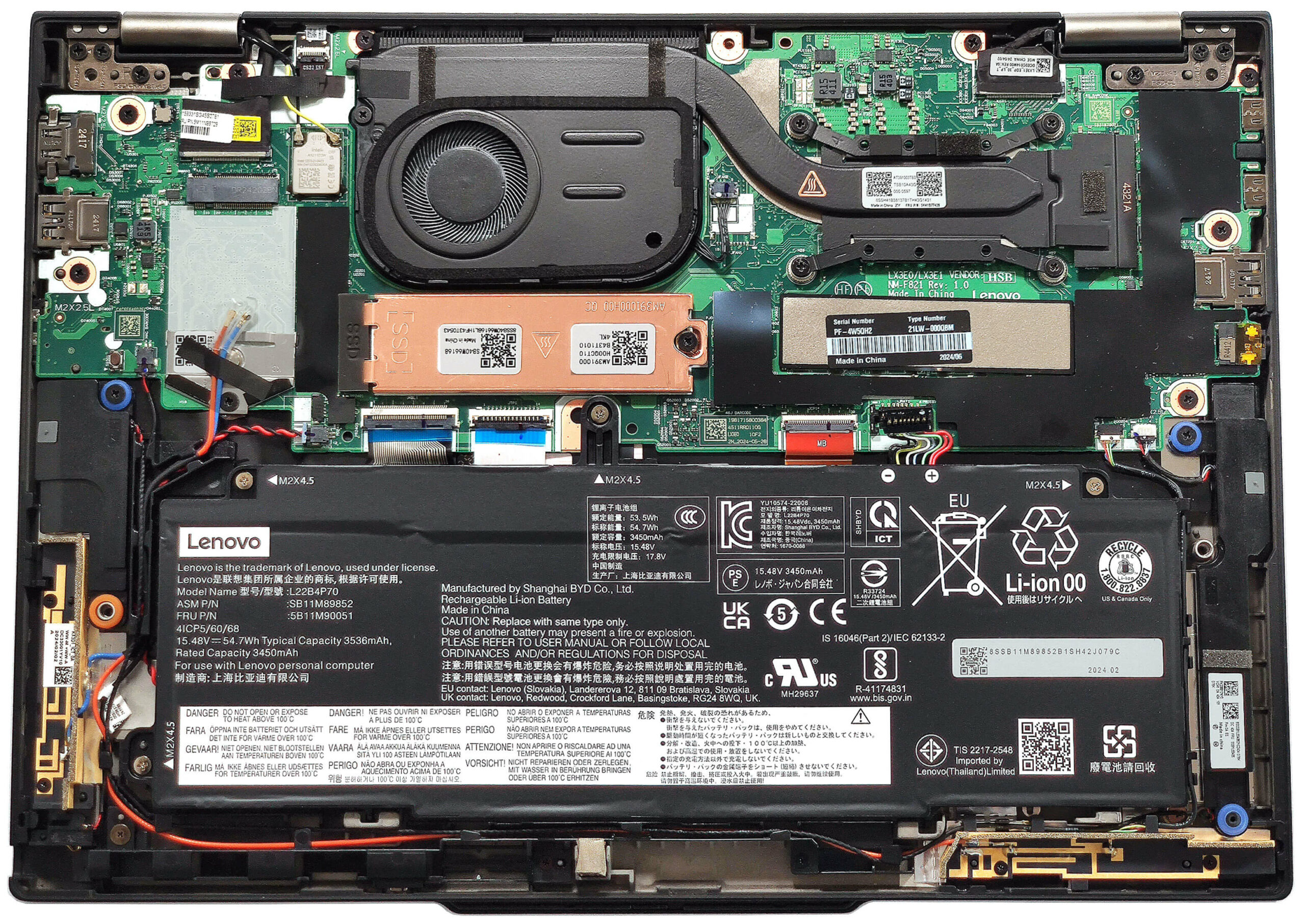 How to open Lenovo ThinkPad X13 2-in-1 Gen 5 - disassembly and