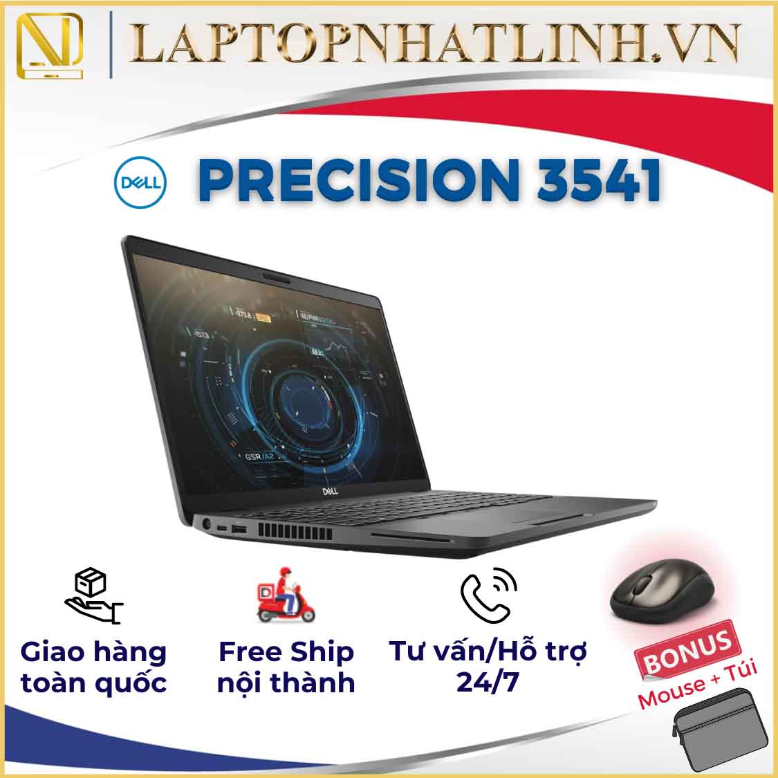 Dell Precision 3541 I7 Gen 9 Chip H【Giá cập nhật mới nhất