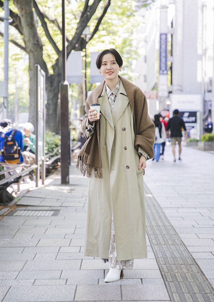 UNI pocket shawl (mocca) – LAPUAN KANKURIT（ラプアンカンクリ）