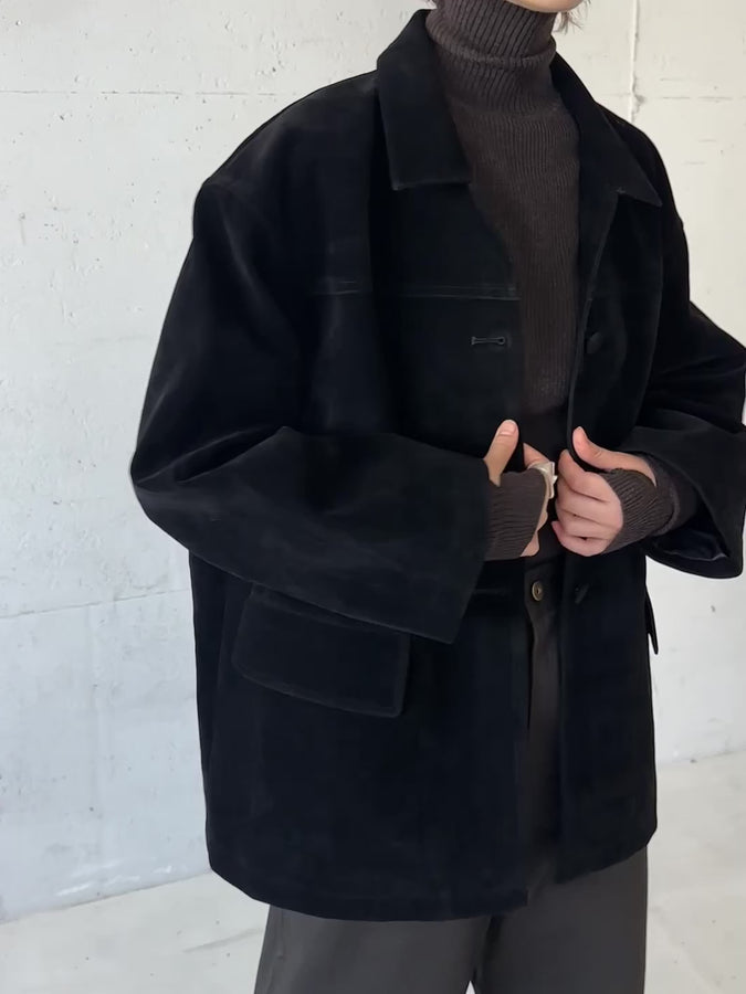 eco suede coverall – LA PEAU DE GEM