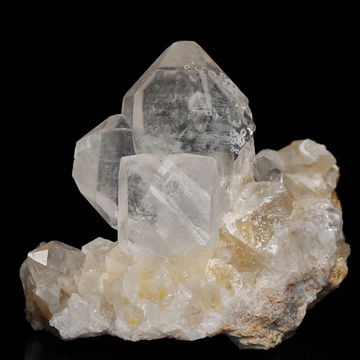 水晶 日本式双晶 Quartz Japan law twins 鉱物たちの庭