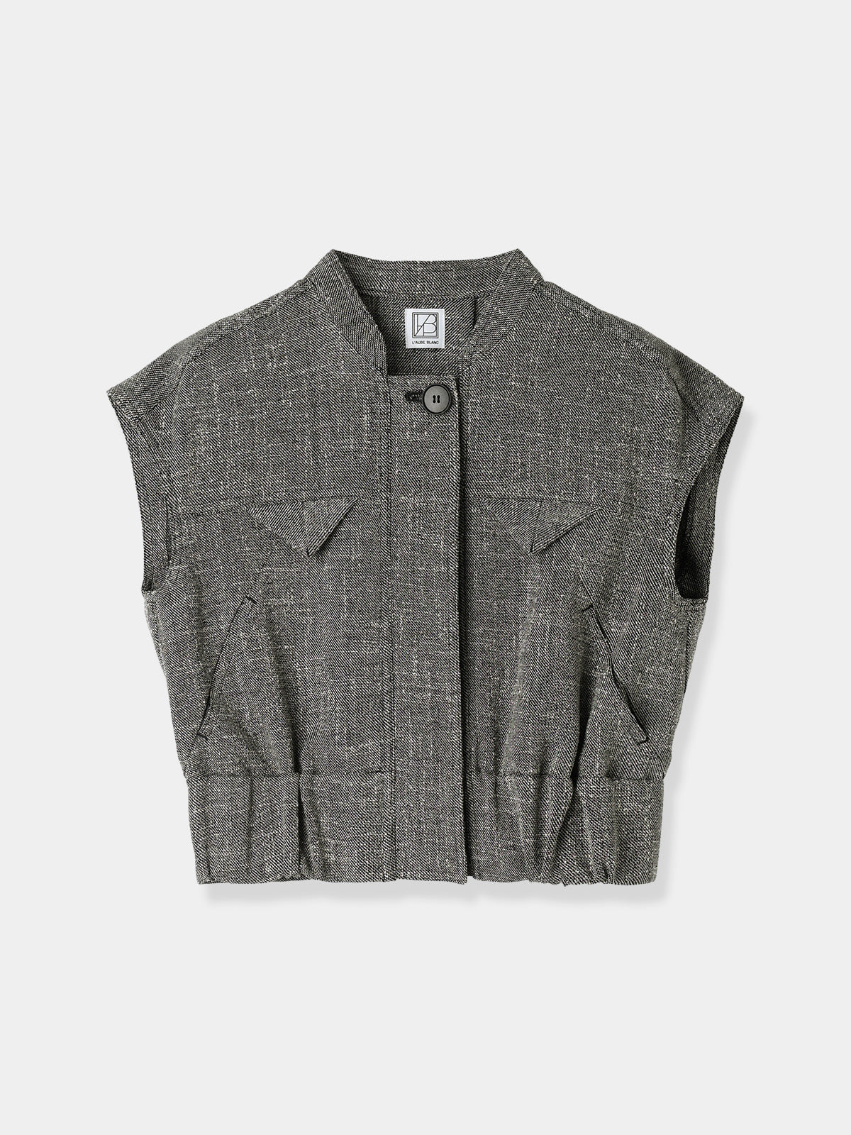 French Sleeve Tweed Blouson – L'AUBE BLANC