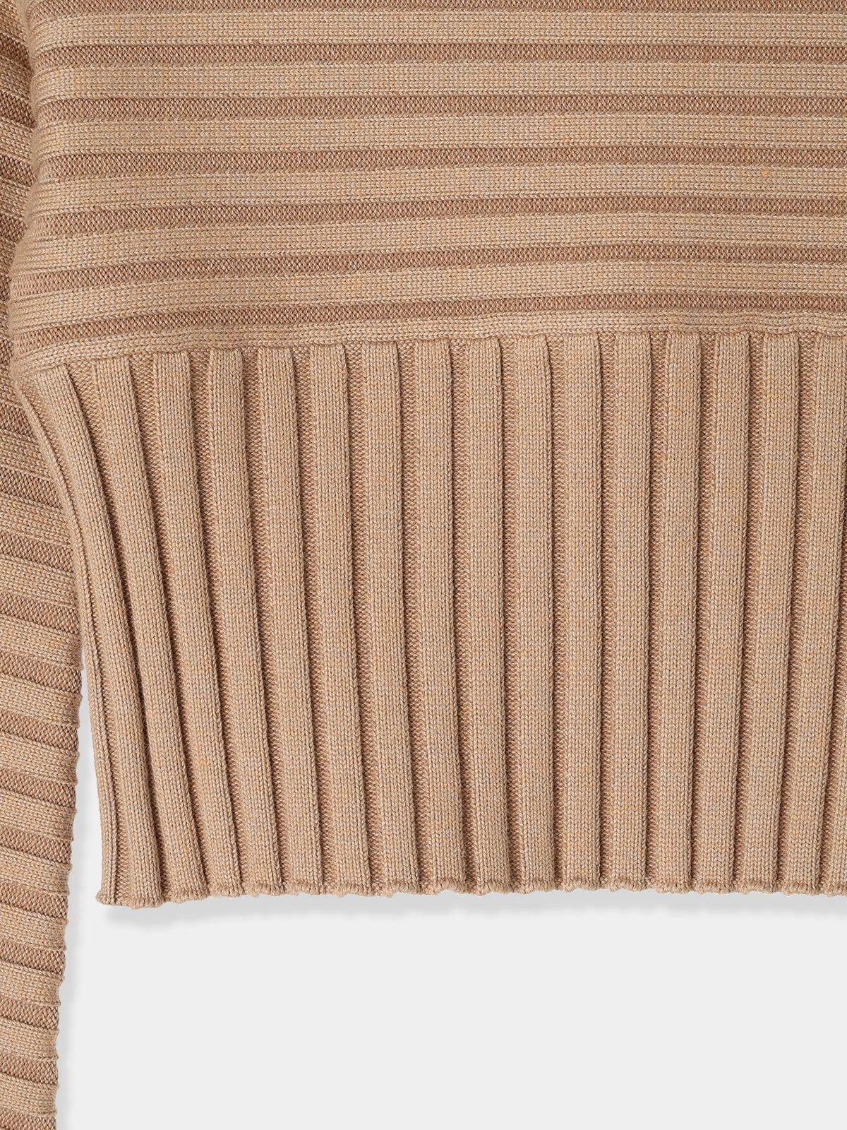 Off shoulder Panel knit tops – L'AUBE BLANC