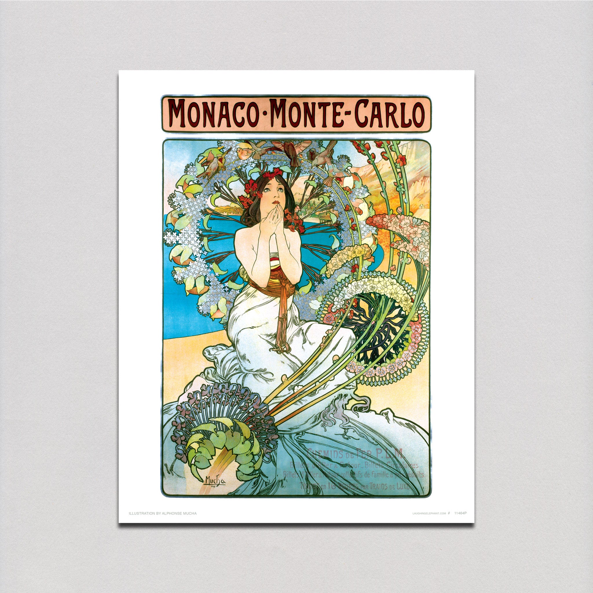 Monaco Monte Carlo - Alphonse Mucha Art Print – Laughing Elephant