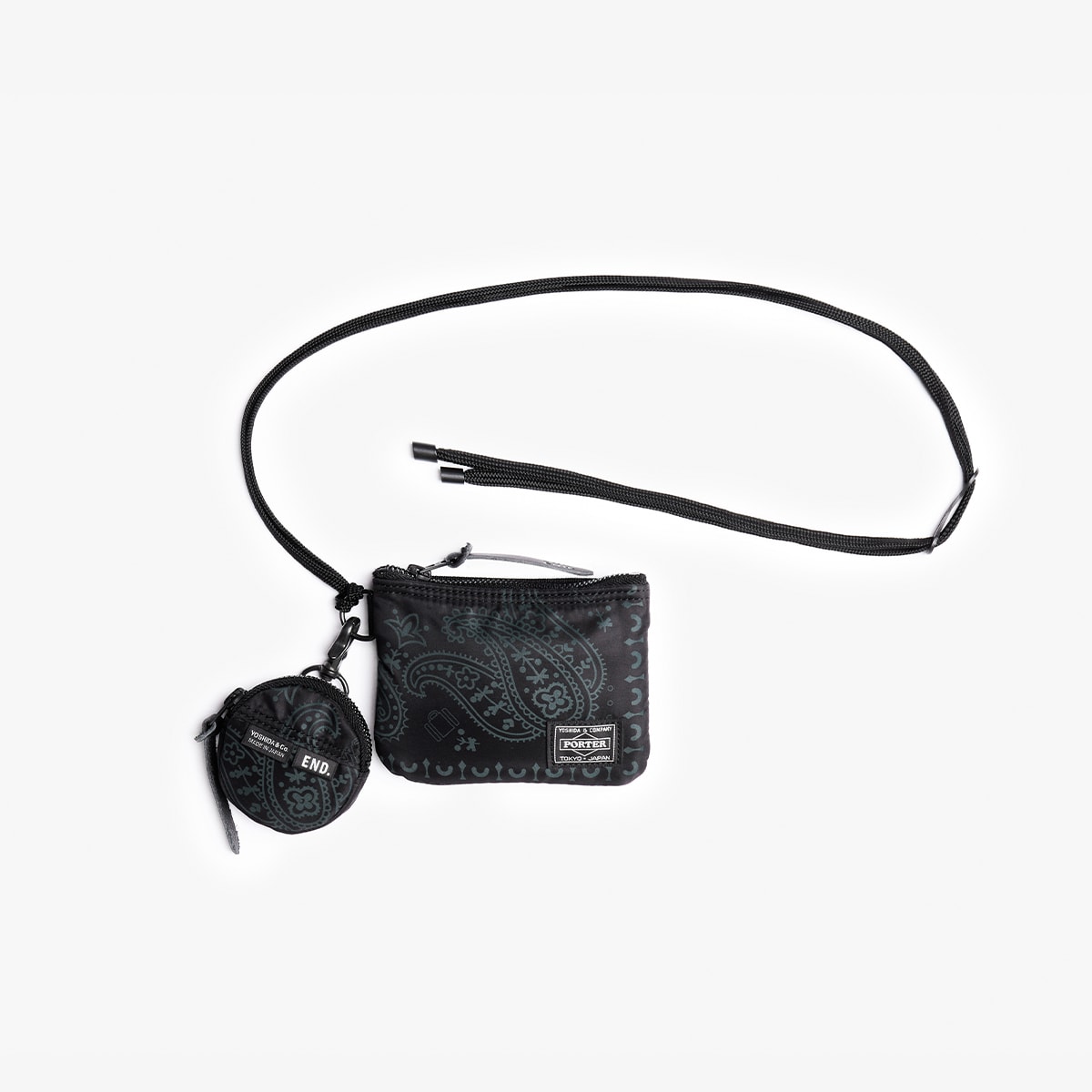 END. x Porter-Yoshida & Co Neck Wallet & Pouch (Black) | END. Launches