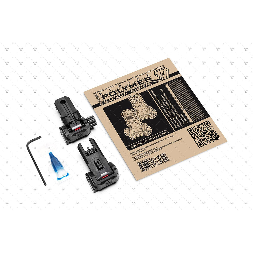 Strike Polymer Backup Sights バックアップサイト【ブラック】