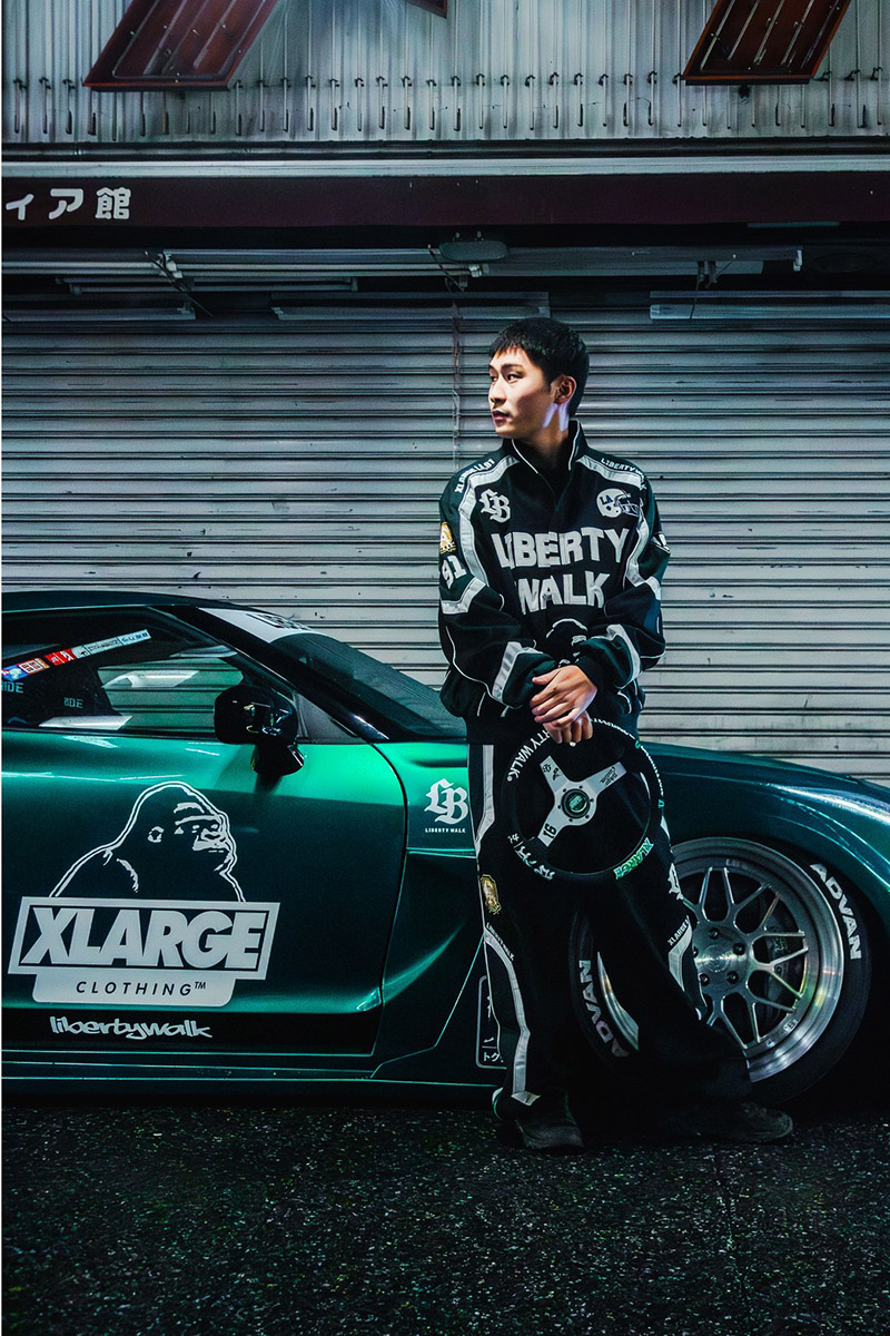 LIBERTY WALK×XLARGE WALK RACING JACKET BLACK - LB-ONLINE STORE