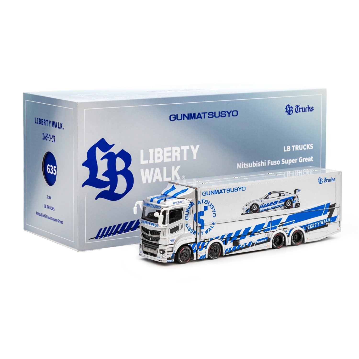 GCD 1:64 Mitsubishi Fuso Super Great Transport LBWK, (RHD) TAS