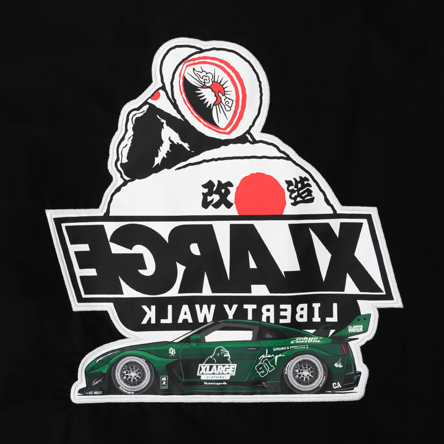 XLARGE×LIBERTY WALK OGゴリラ Coach Jacket Black - LB-ONLINE STORE