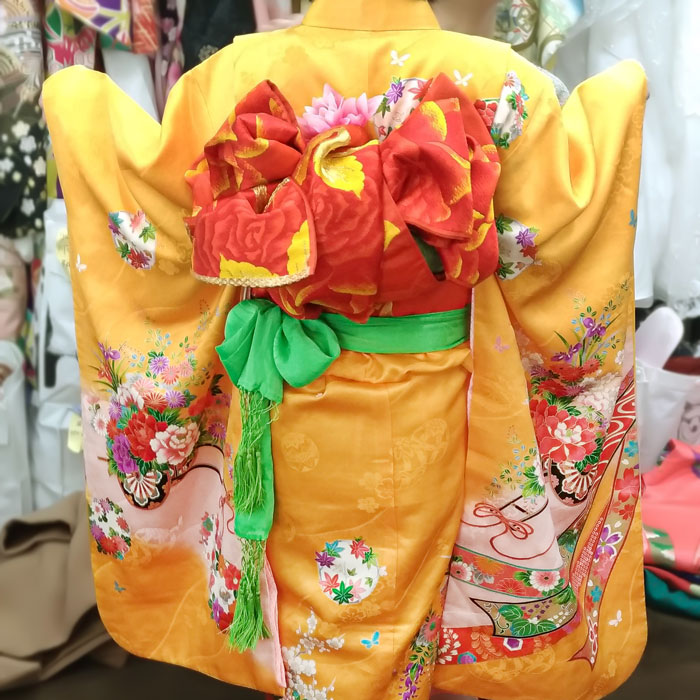 七五三黄色の着物レンタル | 着物レンタル専門店Lemon