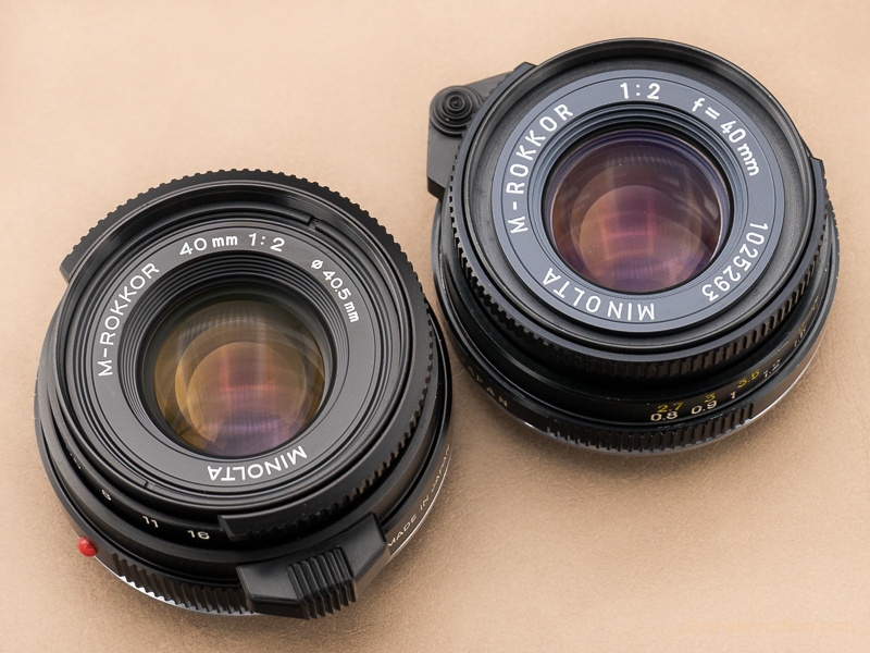 標準】MINOLTA M-ROKKOR 40mm F2 外観レビュー | 収差Love