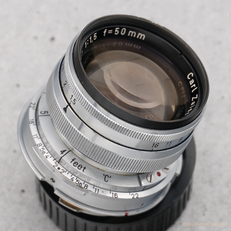 本家ゾナー】Contax Sonnar 50mm F1.5 外観レビュー | 収差Love