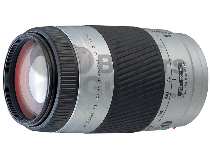 Minolta AF 75-300mm f/4.5-5.6 (D) lens reviews, specification