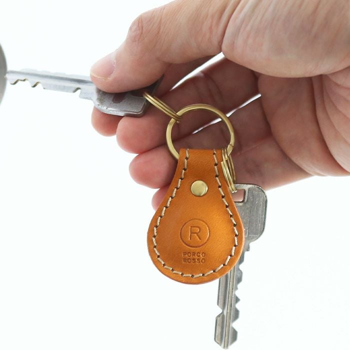 ティアドロップキーリング[sokunou] ｜革鞄・革小物のPORCO ROSSO