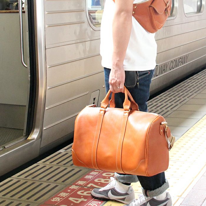 ソフトトラベルボストンバッグM｜PORCO ROSSO