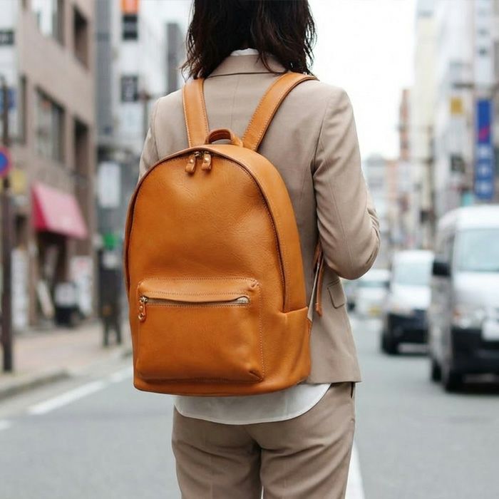 ラウンドバックパックL[nouki3] ｜革鞄・革小物のPORCO ROSSO