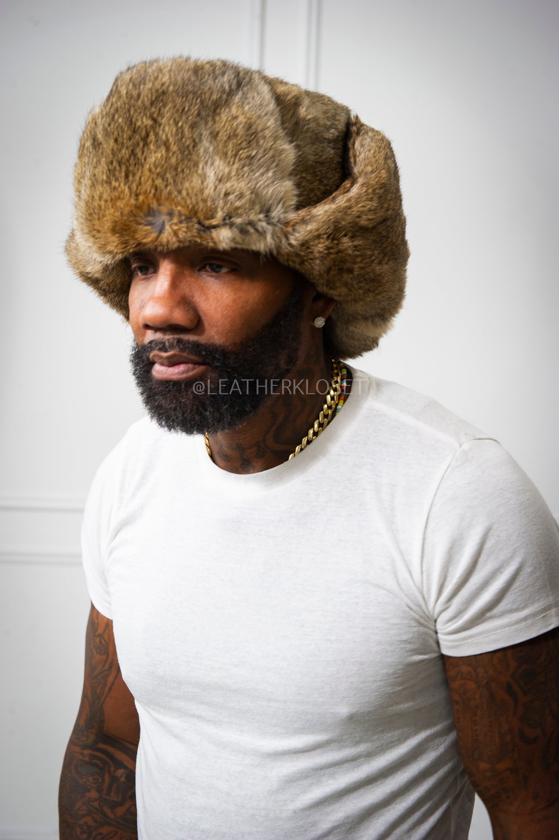 Unisex Rabbit Fur Trooper Hat – LeatherKloset