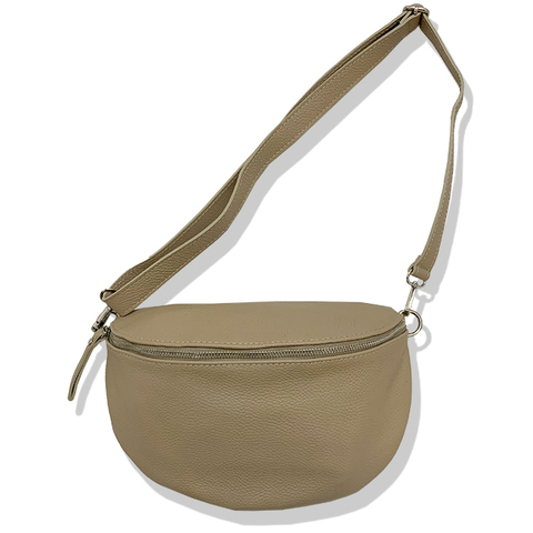 イタリアンシュリンクレザー ボディバック（BEIGE）｜OTHER BRAND