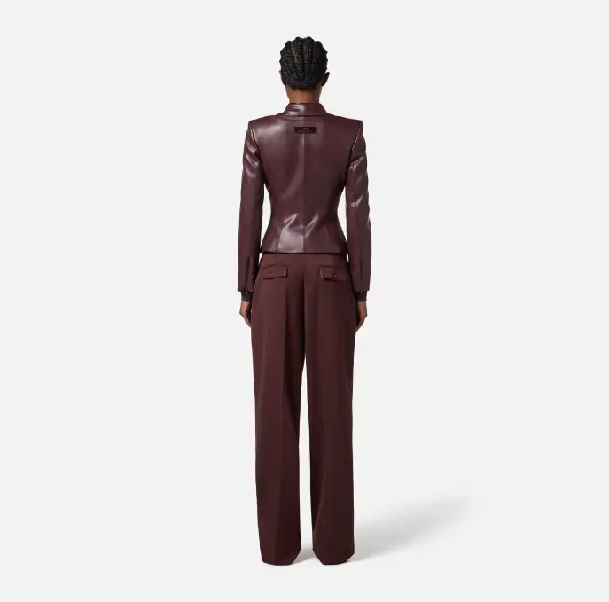 ELISABETTA FRANCHI GI18757E2 Jacket with jewel clasps