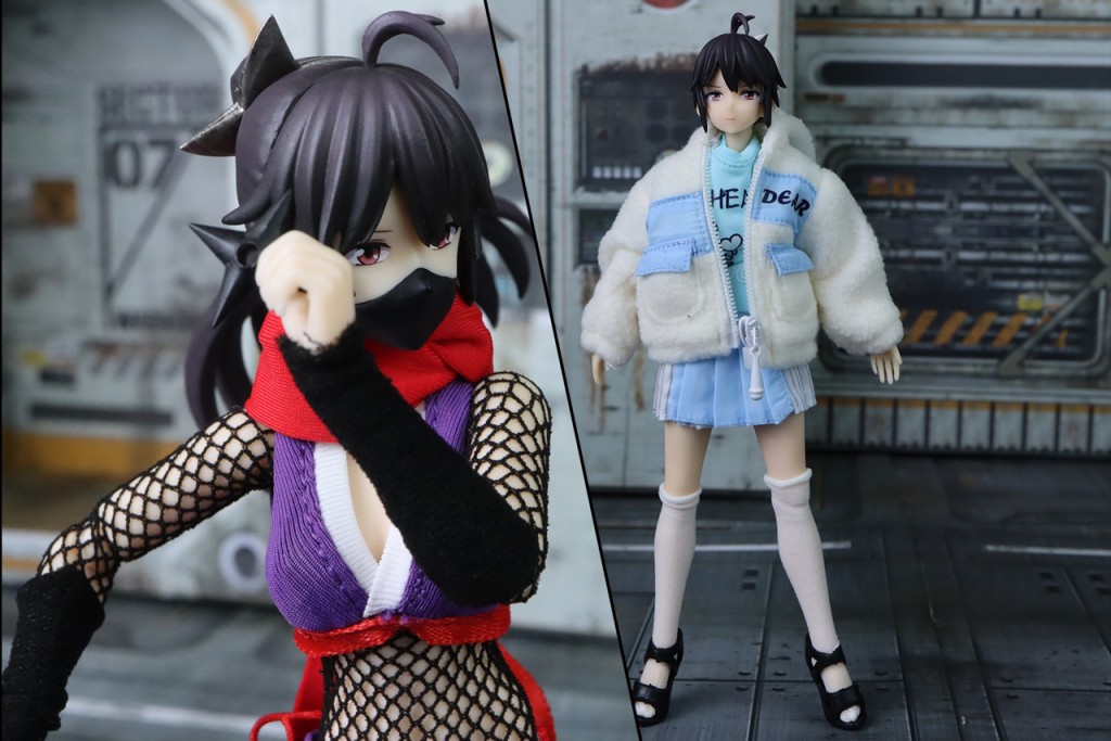 HASUKI pocket artシリーズ PA002 女忍 萩 & 1/12用 CS004 ボア
